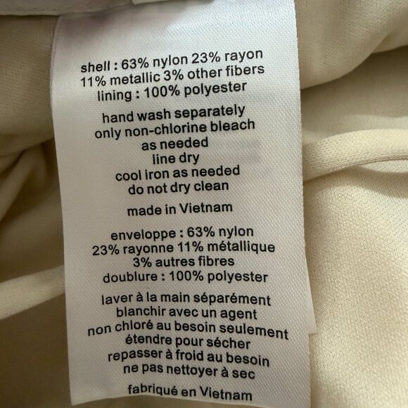 David’s Bridal Champagne Lace Maxi Dress Front Slit Formal Women’s 4 NWT - Picture 10 of 12